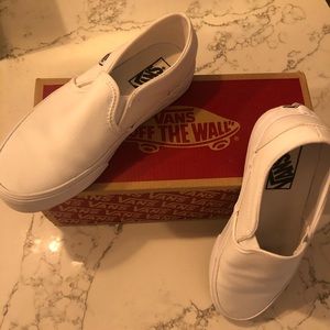 Vans Asher White Slip On
